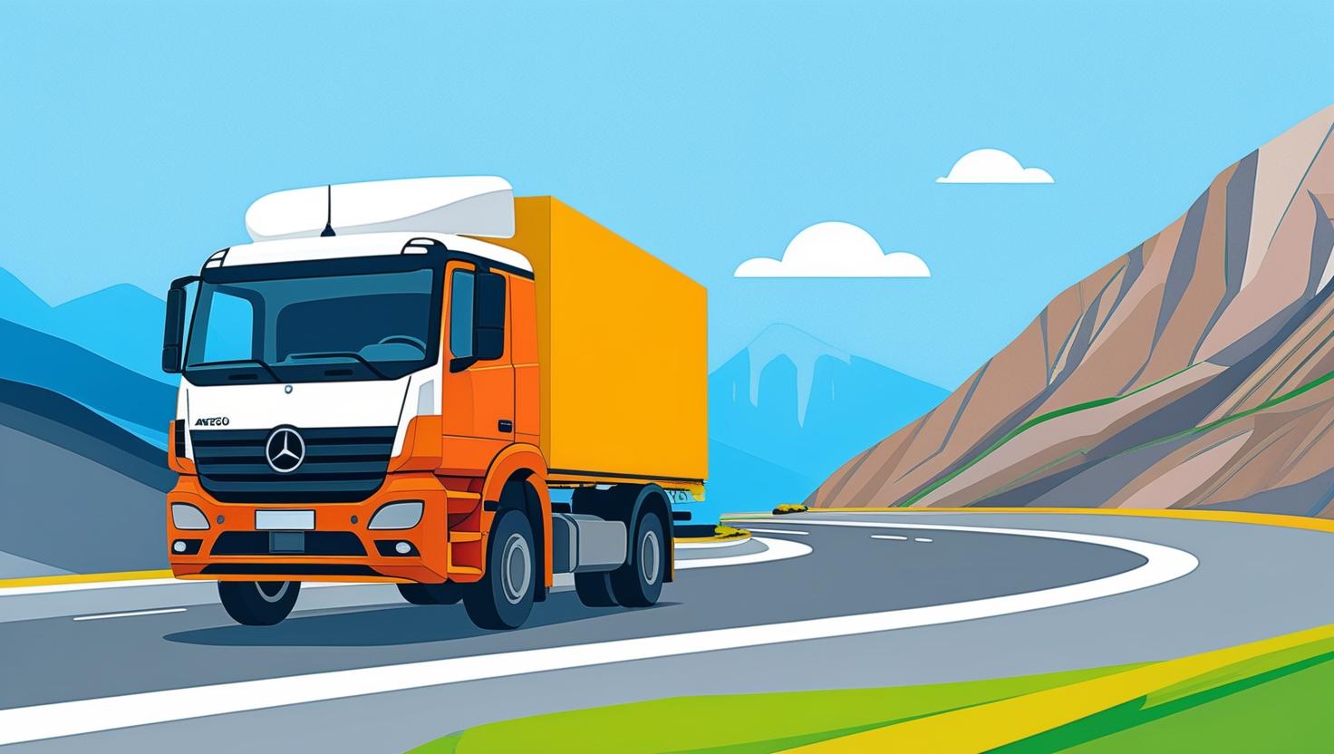 Modernes digitales Logistikzentrum mit Echtzeit-Flottenüberwachung und Managementsystemen