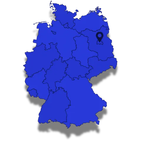 Deutschland Karte - Unser Servicegebiet in Deutschland